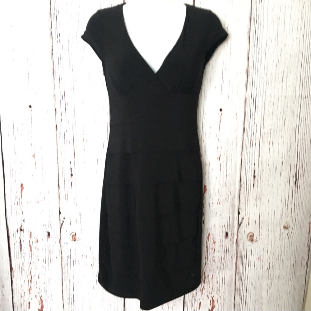 B Darlin Cocktail Black Mini Dress Fitted Formal 6